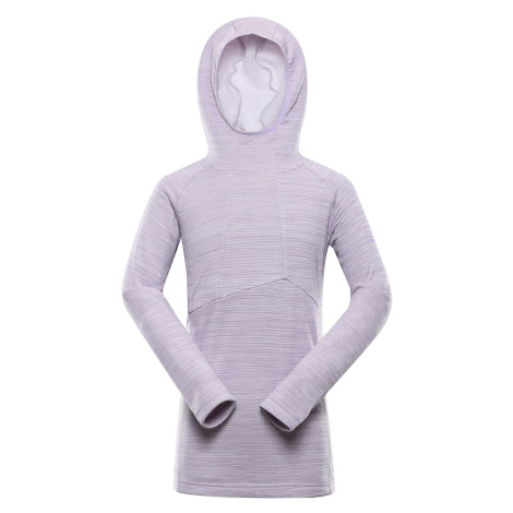 Children's quick-drying sweatshirt ALPINE PRO GORFO pastel lilac