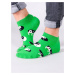 Yoclub Členkové vtipné bavlnené ponožky Vzory Farby SKS-0086U-A700 Zelená