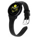 4wrist Slim kožený řemínek pro Samsung Galaxy Watch - Black mm