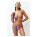 Trendyol Gradient Vzorovaný Trojuholníkový Gimpovaný Brazílsky Bikini Set