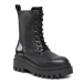 Calvin Klein Jeans Outdoorová obuv Chunky Boot Laceup Lth Mg Sat YW0YW01285 Čierna