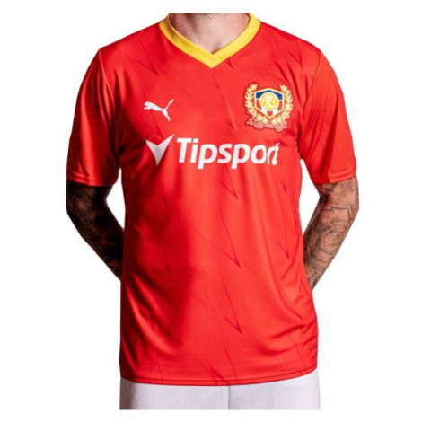 Puma ZBROJOVKA BRNO HOME JERSEY Futbalový dres, červená, veľkosť