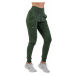Nebbia High-Waist Loose Fit Sweatpants "Feeling Good" Dark Green Fitness nohavice