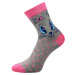Boma Xantipa 63 Dámske vzorované ponožky - 3 páry BM000002061700100366 mix