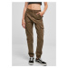 Women's cotton twill trousers olive