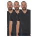 TRIPLE SET T8568 DEWBERRY V-NECK MEN'S T-SHIRT-ANTHRACITE-ANTHRACITE-ANTHRACITE