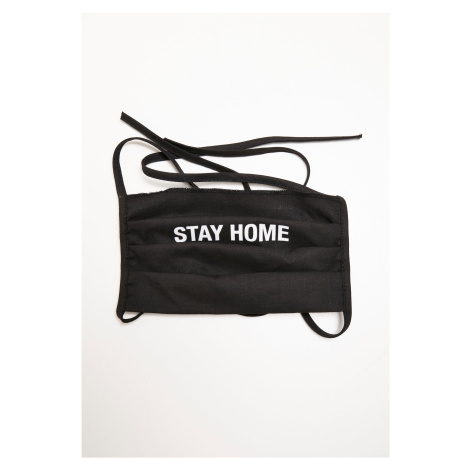 Stay Home Face Mask Black mister tee