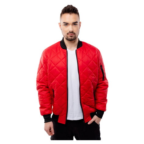 Men's Quilted Jacket GLANO - Red