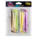 Fox rage gumová nástraha zander pro shad loaded mixed uv colour pack - 10 cm 10 g 4/0