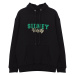 Trendyol Black Oversize/Wide Cut Text Printed Hooded Sweatshirt