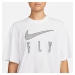 Nike Dri-FIT Swoosh Fly Wmns Boxy Tee - Dámske - Tričko Nike - Biele - DV2373-100