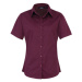 Premier Workwear Dámska košeľa s krátkym rukávom PR302 Aubergine -ca. Pantone 5115