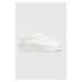 tenisky Vans old skool stackform VN0A7Q5MW001-WHITE, dámske, čierna farba