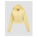 Dámska žltá Mikina Adidas By Stella Mccartney Asmc Crop Hoodie