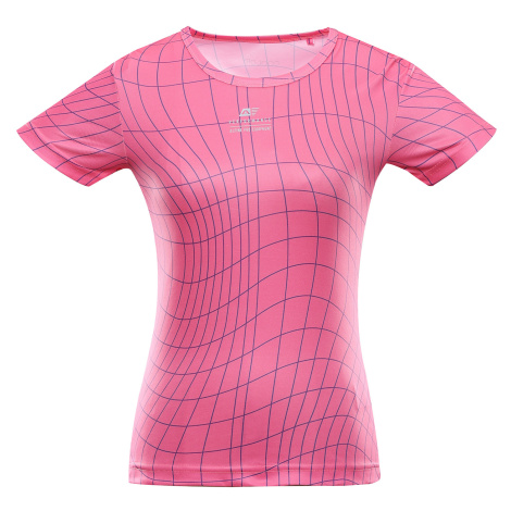 Women's quick-drying T-shirt ALPINE PRO BASIKA neon knockout pink variant PA