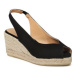 Castañer Espadrilky Barbara/6/001 023056-100 Čierna