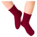 Vínové detské nekompresné merino ponožky Art.130 MD021, BURGUNDY - PRESSURE FREE