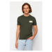 Trendyol Khaki Regular/Normal Cut Printed 100% Cotton Short Sleeve T-Shirt