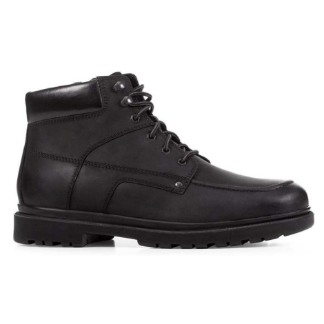 Kožené topánky Geox U ANDALO B pánske, čierna farba, U26DDB 00045 C9999