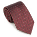 Bordová kravata z hodvábu
