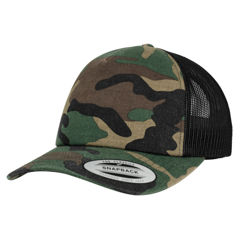 Camo Trucker Beanie woodcamo/blk