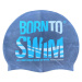 Borntoswim silicone cap junior sivá