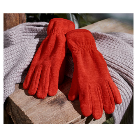 Flísové rukavice, oranžové Tchibo