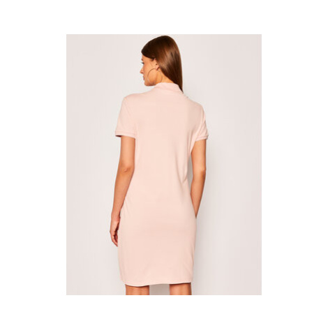 Lacoste Každodenné šaty EF5473 Ružová Slim Fit