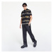Versace Jeans Couture R Print Stripes Logo B Polo T-Shirt Black/ Gold