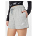 Nike Sportswear Nohavice 'Club Fleece'  sivá melírovaná / biela