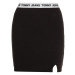 Tommy Jeans Sukňa - TJW LOGO WAISTBAND HWK SKIRT čierna