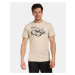 Men's cotton T-shirt Kilpi VIBE-M Beige