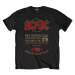 AC/DC tričko Minnesota '80 Čierna