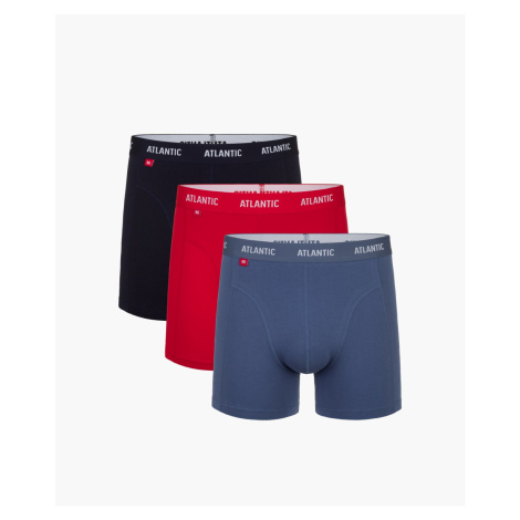 Man boxers ATLANTIC Comfort 3Pack - dark blue/blue/red