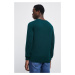 Bavlnený sveter Medicine pánsky, zelená farba, tenký,