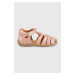 Detské kožené sandále Froddo ružová farba
