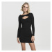 Dámske šaty Urban Classics Ladies Cut Out Dress black