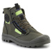 Palladium  Pampa HI Re-Craft Olive Night 77220-309-M  Členkové tenisky Zelená