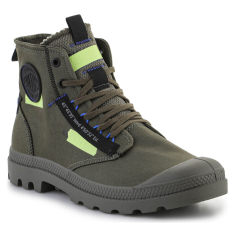 Palladium  Pampa HI Re-Craft Olive Night 77220-309-M  Členkové tenisky Zelená