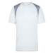 James & Nicholson Pánske bežecké tričko s krátkym rukávom JN397 - Biela / strieborná