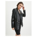 Black Leatherette Jacket Guess New Emelie - Ladies