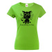 Dámské vtipné tričko s potlačou Kočky v strese