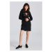 MIKINOVÉ ŠATY GANT ARCHIVE SHIELD HOODIE DRESS BLACK