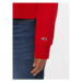 Tommy Jeans Mikina Ess Logo DW0DW16393 Červená Cropped Fit