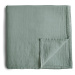 Mushie Muslin Swaddle Blanket Organic Cotton zavinovačka Natural Stripe 120cm x 120cm