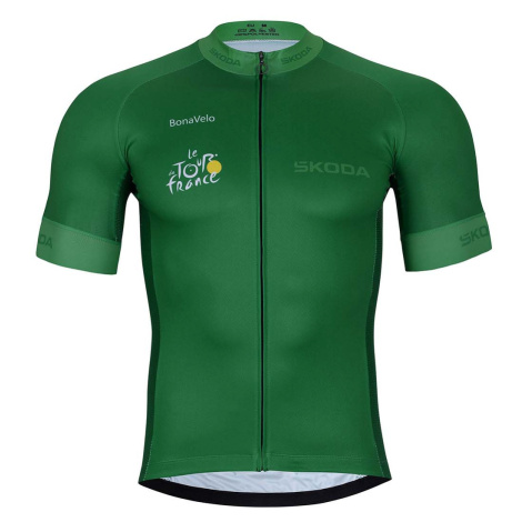 BONAVELO Cyklistický dres s krátkym rukávom - TOUR DE FRANCE 2024 - zelená