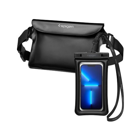 Spigen Aqua Shield WaterProof Floating Case + WaterProof Waist Bag A621 Set Black