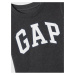 Tmavosivé chlapčenské tričko s logom GAP