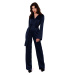 Makover Woman's Jumpsuit K171 Navy Blue