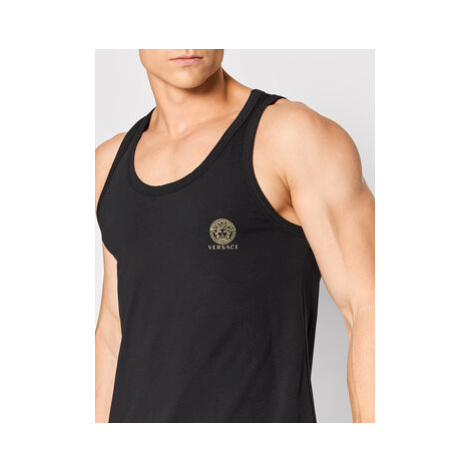 Versace Tank top Medusa AUU01012 Čierna Regular Fit